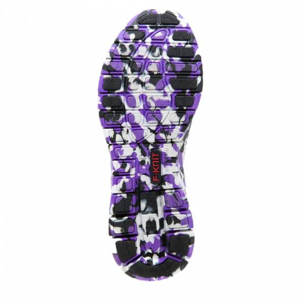 迷彩低筒編織休閒鞋-黑灰紫 