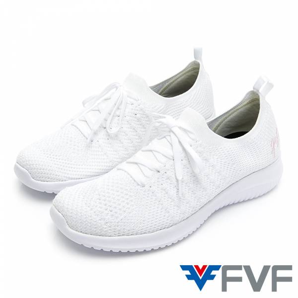 FVF 經典低筒編織休閒鞋-白 