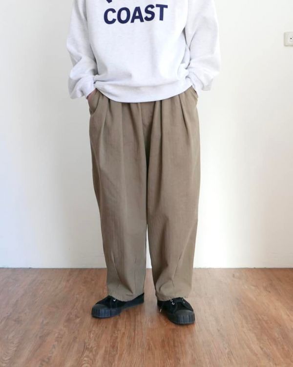 立體直紋繭型褲 / 5色 