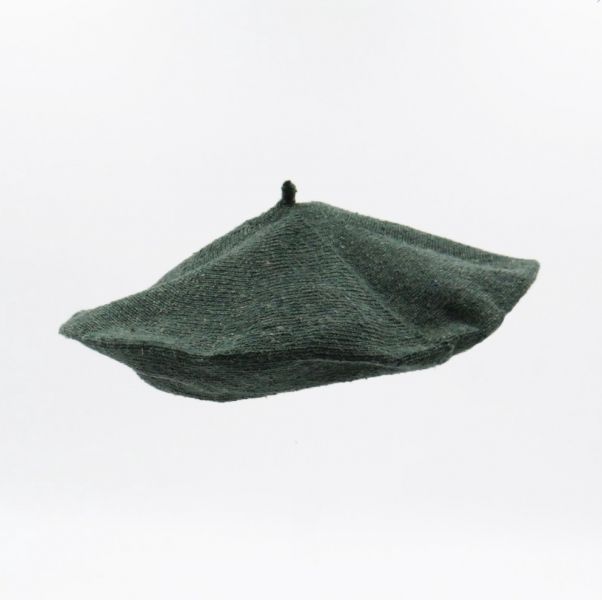 法式棉麻貝蕾帽 / Dark Green 
