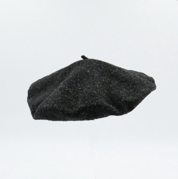 法式棉麻貝蕾帽 / Coal 