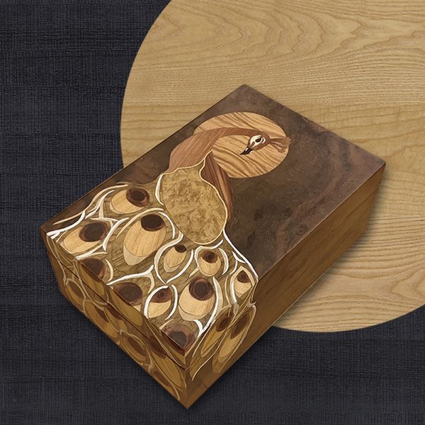 木箔藝術禮品-傳家寶盒-有鳳來儀 傳家寶盒,禮盒,珠寶盒,木盒,傳家寶,獨一無二,嫁妝,禮品 ,禮物,收藏盒