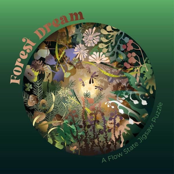 Forest Dream: A Flow State Circular Jigsaw Puzzle(森林之夢：流動圓形拼圖) 