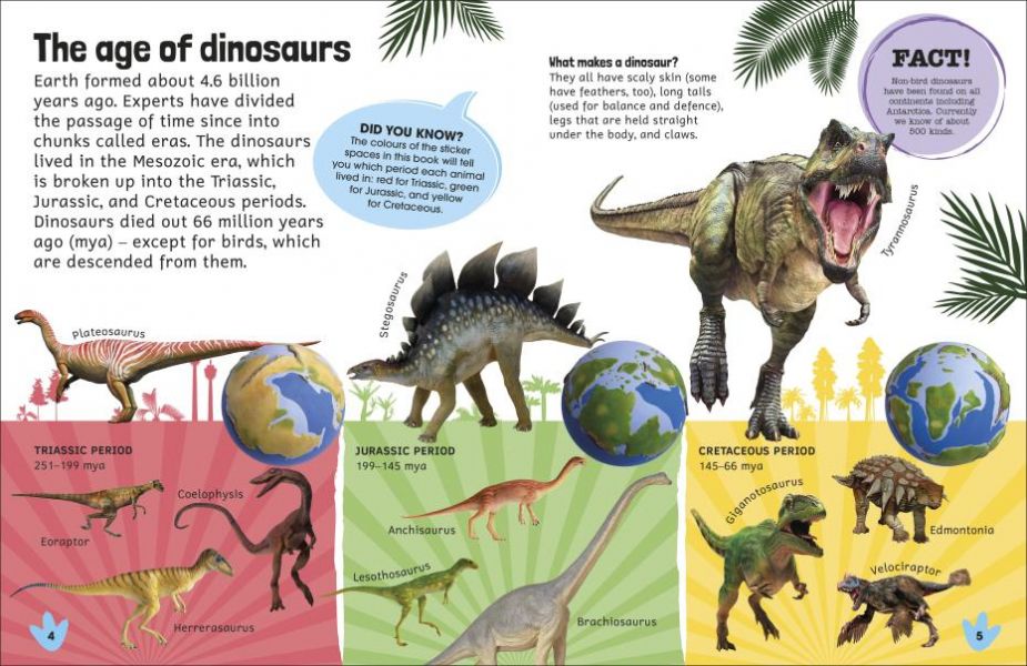 DK Sticker Encyclopedia Dinosaurs(恐龍百科貼紙書) 