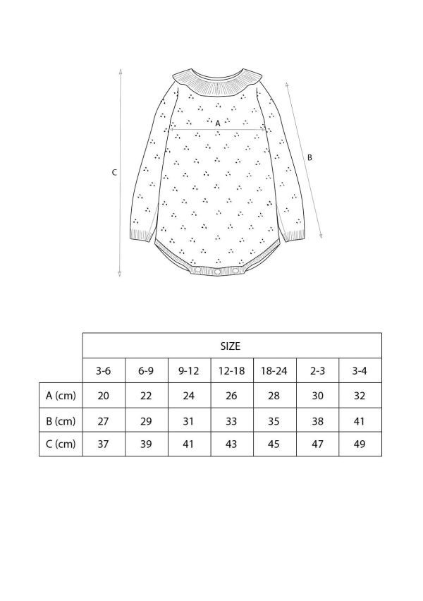 Popelin Knitted Romper Suit with Frilled Collar 羊毛連身衣 - Beige 