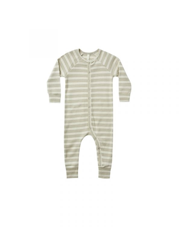 Rylee + Cru Longjohn Romper - Agave Stripe 美國RyleeCru,童裝,美國童裝,嬰兒衣服,幼童衣服,寶寶穿搭,男寶,男孩穿搭,女寶,女孩穿搭 