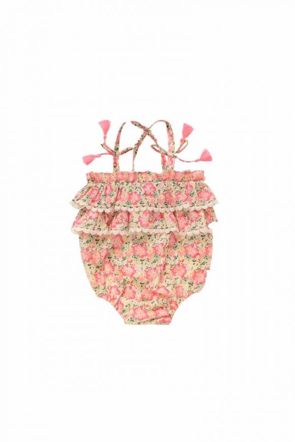 Louise Misha Kumal 連身褲 - Pink Meadow LouiseMisha,法國童裝,法國品牌,有機棉,童裝