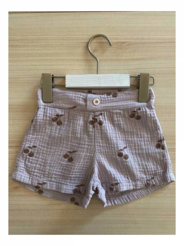One We Like 短褲 - Lilac Cherry 有機棉,童裝,歐美童裝,親子,小眾品牌,嬰兒用品