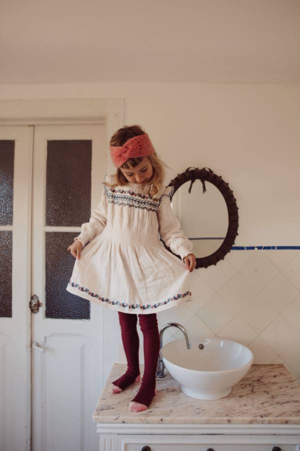 Louise Misha Suzie 洋裝 - Cream LouiseMisha,法國童裝,法國品牌,有機棉,童裝