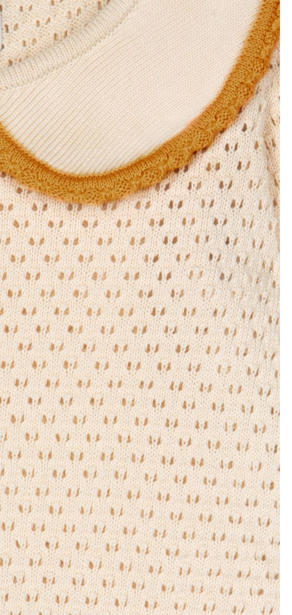MIPOUNET Carola Collared Openwork Sweater 圓領撞色針織衫 