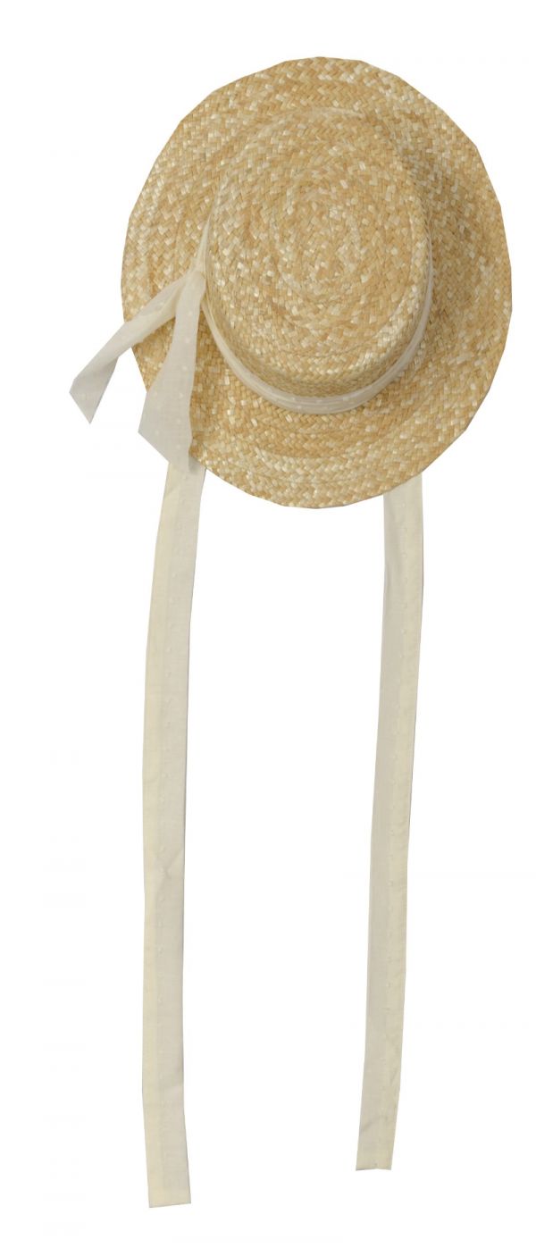 Frou Frou The Classic Straw Hat - Cotton Tap White 