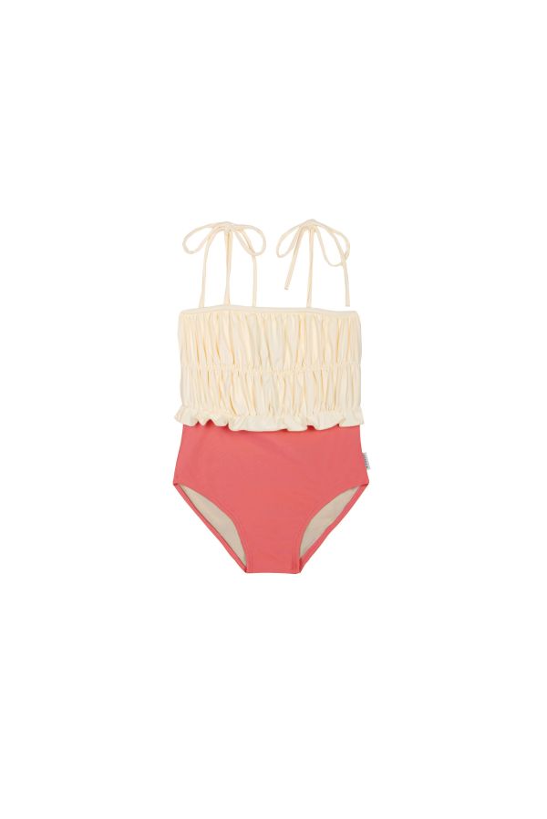 MIPOUNET Julieta Block Colour Swimsuit 連身泳衣 - Coral 