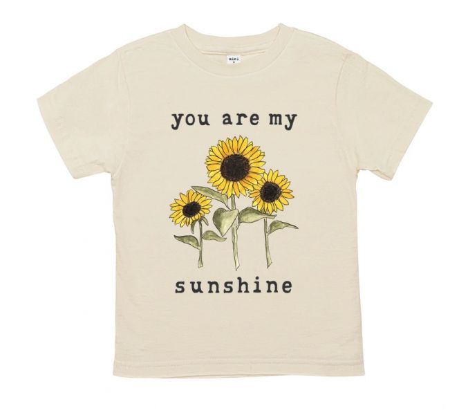 mini + meep Organic Tee - You are my sunshine 美國童裝,時尚童裝,有機棉,男寶衣服,女寶衣服,寶寶用品,mini+meeptaiwan