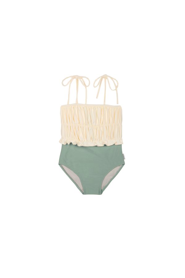 MIPOUNET Julieta Block Colour Swimsuit 連身泳衣 - Musgo Green 