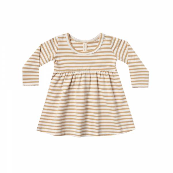 Quincy Mae Baby Dress - Honey Stripe 
