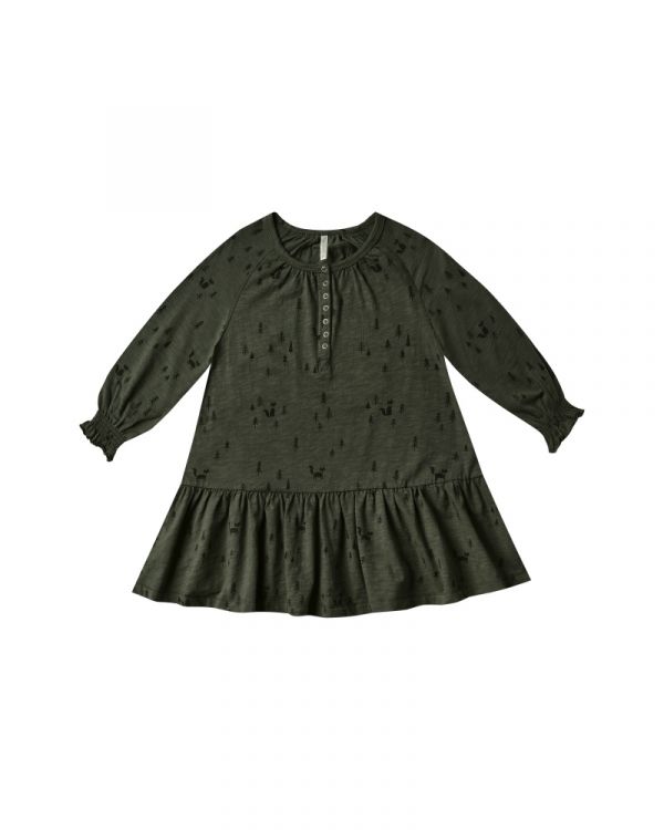 Rylee + Cru Swing Dress - Forest 美國RyleeCru,童裝,美國童裝,嬰兒衣服,幼童衣服,寶寶穿搭,男寶,男孩穿搭,女寶,女孩穿搭