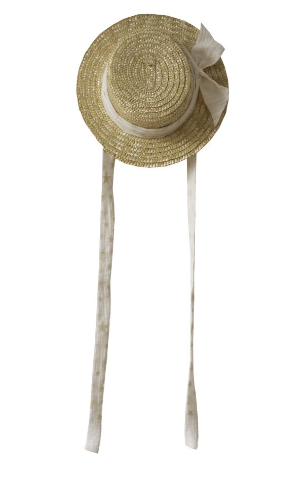 Frou Frou The Classic Straw Hat - Embroidered Stars 