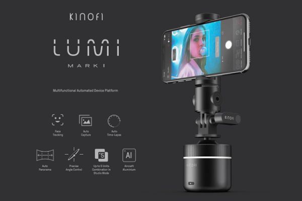 Lumi mark｜手機、相機專用的全景360度智慧雲台 kinofi,lumi makr1,雲台,智慧雲台,三軸,minfort